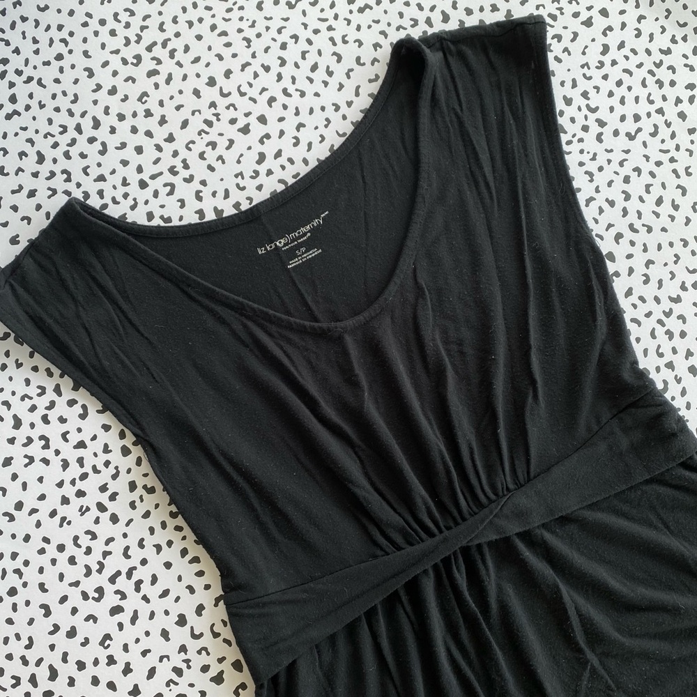 Black Empire Waist Liz Lange Maternity Dress